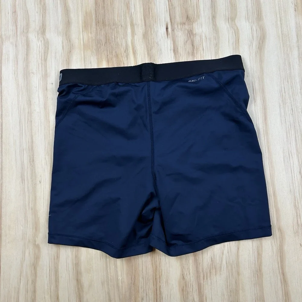 Nike Pro Women's XL Blue Compression Shorts 5